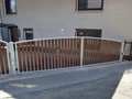 Toranlage mit Holzfüllung 2